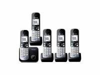 Радиотелефон с пятью трубками Panasonic KX-TG6815 (5 радиотрубок в комплекте)