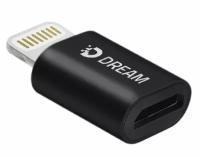 Переходник Dream DRM-AL1 OTG Lightning / MicroUSB черный