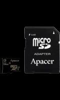 Apacer Карта памяти Apacer MicroSD XC 128 ГБ class 10 (с адаптером)
