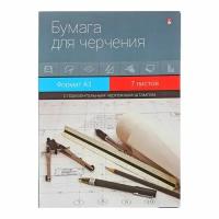 Альт Папка для черчения А3, 7 листов, блок 140 г/м2, с горизонтальным штампом