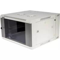 Шкаф настенный Lanmaster Pro TWT-CBW3G-27U-6x6-GY, 27U, 600x600, стеклянная дверь, серый