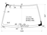 Стекло Лобовое Nissan Bluebird/Primera (Европа) 4/5d Hbk/Wgn 95-01 XYG арт. U14 LFW/X