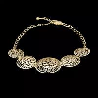 PLATINA jewelry Браслет из желтого золота без камней 05-0536-00-000-1130-48, размер 18,5