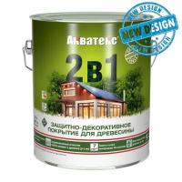 Защитно-декоративное покрытие для древесины Акватекс 2 в 1 (2,7л) бесцветный