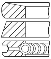 Кольца двс поршневые (к-т на 1 поршень) toyota lan goetze engine 0837380000