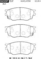 Дисковые тормозные колодки Advics / Sumitomo SN599P