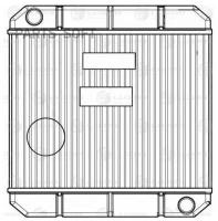 LUZAR LRH0317 Радиатор отоп. алюм. для а/м КАМАЗ,нефаз,ПАЗ,МТЗ (для отопителя ЛРЗ) (LRh 0317) 1шт