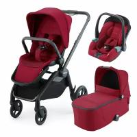 Recaro Прогулочная коляска Recaro Celona 3в1 Garnet Red (шасси Black)