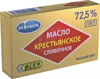 Экомилк Масло Крестьянское сливочное 72,5%