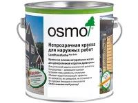 OSMO Краска Осмо непрозрачная для наружных работ Osmo Landhausfarbe 2,5 л. 2101 Белая