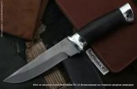 Златоустовские ножи Н8 (сталь черный дамаск У10А/7ХНМ, дюраль, граб)