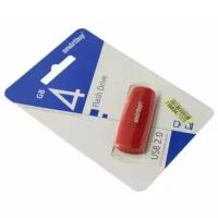 Память Flash USB 04 Gb Smart Buy Scout Red