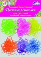 Резинки для плетения, 600 штук, ассорти-неон