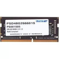 Patriot DDR4 8Gb 2666MHz PSD48G266681S RTL PC3-21300 CL19 SO-DIMM 260-pin 1.2В single rank