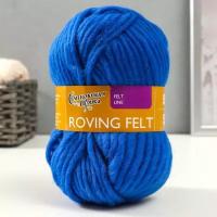 Пряжа Roving felt (Валя) 100% шерсть 50м/50гр (180 василек)./В упаковке шт: 2