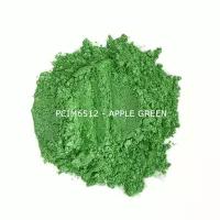 Перламутровый пигмент PCIM6512 - Зеленое яблоко, 10-60 мкм (Apple Green), Фасовка По 100 г