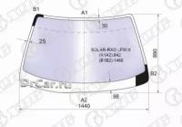 XYG Стекло лобовое атермальное TOYOTA MARK-II/CHASER 96-01Solar-X защита от ультрафиоле