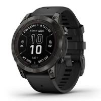 Умные часы Garmin fenix 7 Pro – Sapphire Solar Edition Carbon Gray DLC Titanium with Black Band (010-02777-11)