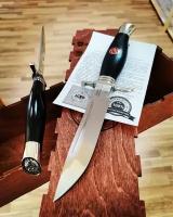 Нож туристический не складной Финка НКВД кованая сталь 95х18 для охоты, рыбалки, туризма, длина лезвия 13 см