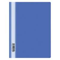 Папка-скоросшиватель пластик. OfficeSpace А4, 120мкм, синяя с прозр. верхом, 240676