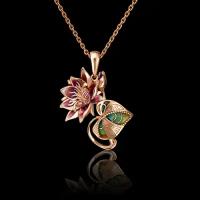 PLATINA jewelry Золотая подвеска с эмалью 03-2919-00-000-1110-48
