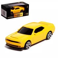 Машина металлическая DODGE CHALLENGER SRT DEMON, 1:64, цвет жёлтый