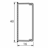 Legrand (Легранд) Мини-канал Metra 40x16 2 метра с крышкой без перегородки белый 638194