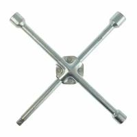 Ключ баллонный крестообразный усиленный TUNDRA, 16 х 350 мм, сатин, 17х19х21 мм, квадрат 1/2