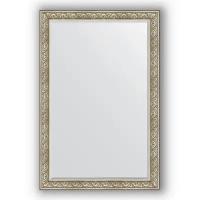 Зеркало Evoform Exclusive 1200x1800 с фацетом, в багетной раме 106мм, барокко серебро BY 3632