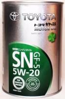 масло моторное toyota motor oil sn/gf-5 5w-20 синтетическое 1 л 08880-10606