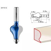ЗУБР 32x38мм, хвостовик 12мм, фреза кромочная фигурная №7, 28718-32, серия Профессионал