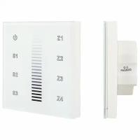 Панель-диммера сенсорная встраиваемая Arlight Sens SR-2830A-RF-IN White (220V, DIM, 4 зоны)