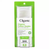 Cliganic, Органические ватные палочки, 500 бумажных палочек