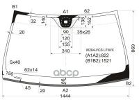 Стекло Лобовое + Дд Mercedes-Benz C-Class W204 4/5d 07-14 XYG арт. W204-VCS LFW/X