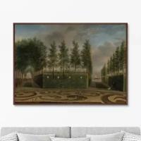 Репродукция картины на холсте A Formal Garden, 1766г. Размер картины: 75х105см