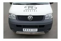 Защита переднего бампера d75х42_d75х42 овалы Transporter/Caravelle/Multivan (T5) VolksWagen 2003-2010