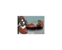 Bambycrony Heart Maryjane Shoes brown (Сандалии коричневые для кукол БЖД 26-27 см)