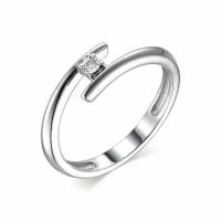 Кольцо из серебра с бриллиантом яхонт Ювелирный Арт. 230756 р. 18
