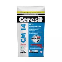 CERESIT CM 14 EXTRA клей для плитки и керамогранита для внутренних и наружных работ (5кг)