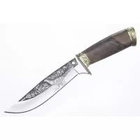 Нож Фазан AUS-8 художественно-оформленный латунь