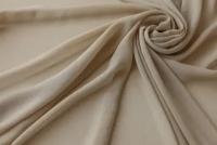 Ткань шелковый шифон песочного цвета