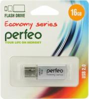 Флешка 16GB USB2 Perfeo E01 Silver