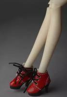 Dollmore 12inch Lala Walker heels Red (Красные ботильоны на шнуровке Лала для кукол Доллмор / Блайз / Пуллип 31 см)