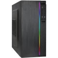 Exegate EX287882RUS Корпус Minitower ExeGate mEVO-9302-RGB (mATX, без БП, 2*USB+1*USB3.0, HD аудио, черный/RGB)