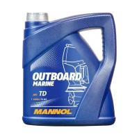 Моторное масло 2-х тактное Mannol 7207 Outboard Marine 2T полусинтетическое 4 л