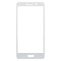 Защитное стекло для Huawei Honor 6X (полное покрытие) (белое)