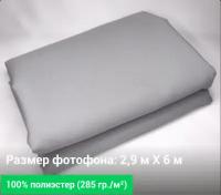 Светло-серый фотофон 2,9 м. / 6 м. GOZHY