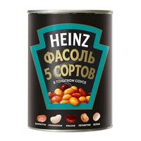 Фасоль Heinz 5 сортов в томатном соусе 415г Великобритания