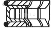 MAHLE 02188N0 Кольца поршневые RENAULT 2.0 d88 1.5-1.75-3