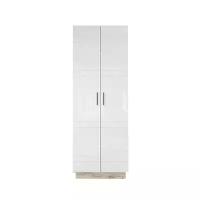 Шкаф НК-мебель Атланта Дуб серый Крафт/Белый глянец 71010129